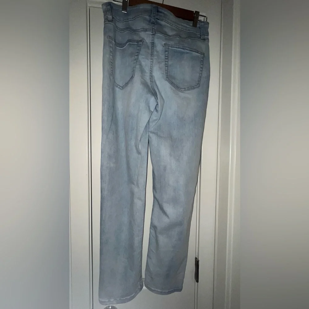 Distressed Light Blue Jeans - Picture 2 of 2